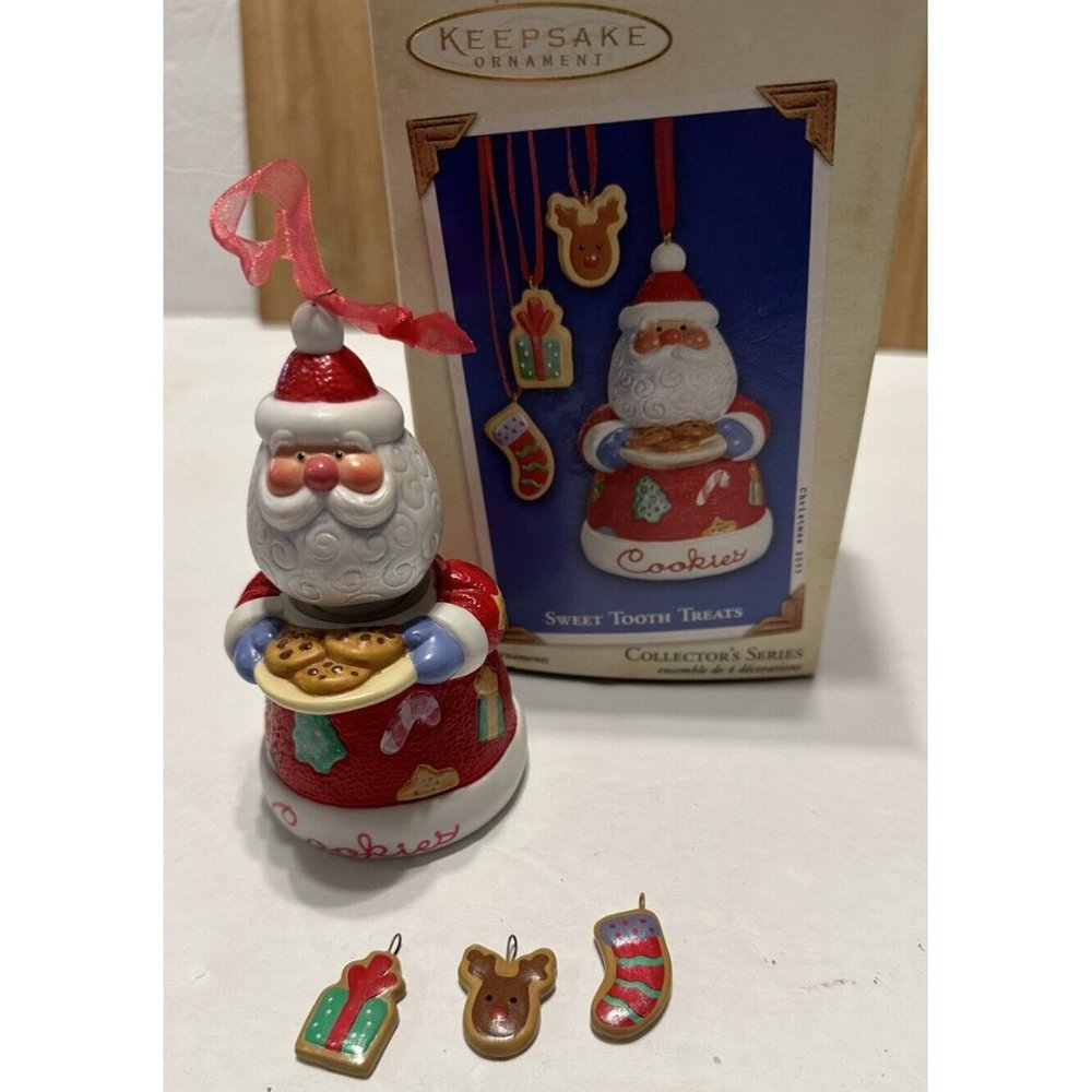 Hallmark Keepsake Christmas Tree Ornament 2003 Sweet Tooth Treats Santa Cookies